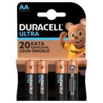 Duracell Ultra Alkalin AA 1.5V Piller 4 adet paket