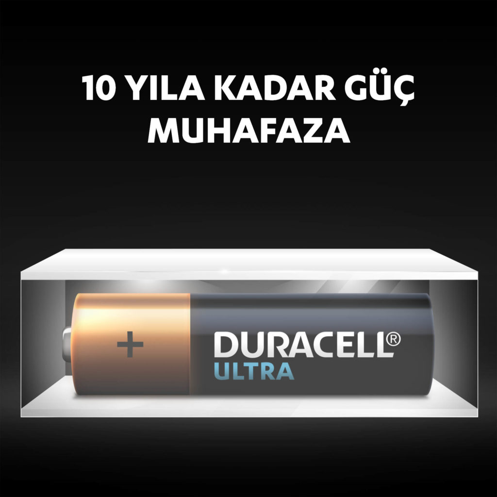 Kullanılmayan Duracell piller, ortam deposunda 10 yıla kadar taze ve güçle çalışır