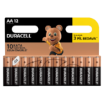 Duracell Alkalin AA boyutlu Piller, 12 parçalı bir pakette